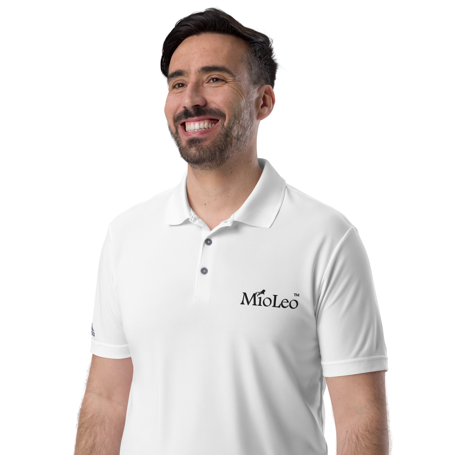 Unisex Polo-Shirt White-Line No.147 "unlimited" by MioLeo