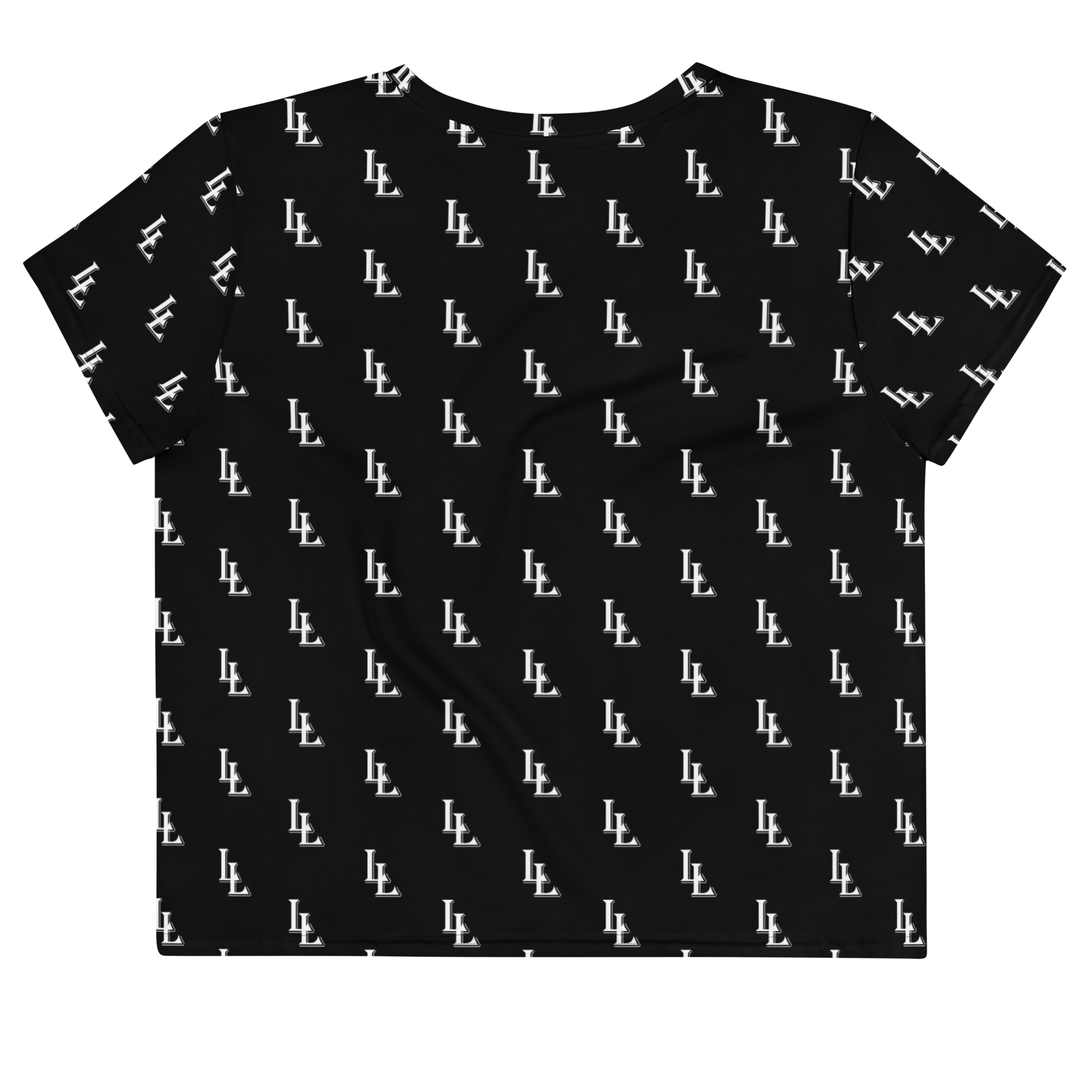 Women´s Crop Tee Black-Line No.086 "1 of 1K Master-Exclusive" by Léon LeRef