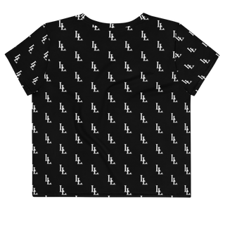 Women´s Crop Tee Black-Line No.086 "1 of 1K Master-Exclusive" by Léon LeRef