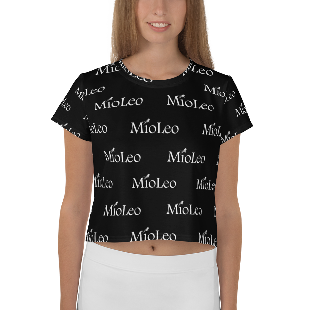 Women´s Crop Tee White-Line No.203 "1 of 1K" by MioLeo