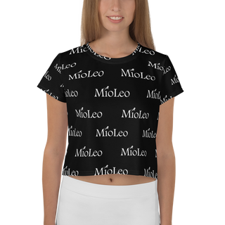 Women´s Crop Tee White-Line No.203 "1 of 1K" by MioLeo