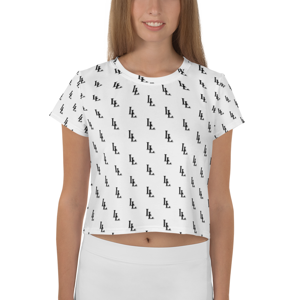 Women´s Crop Tee Black-Line No.085 "1 of 1K Master-Exclusive" by Léon LeRef