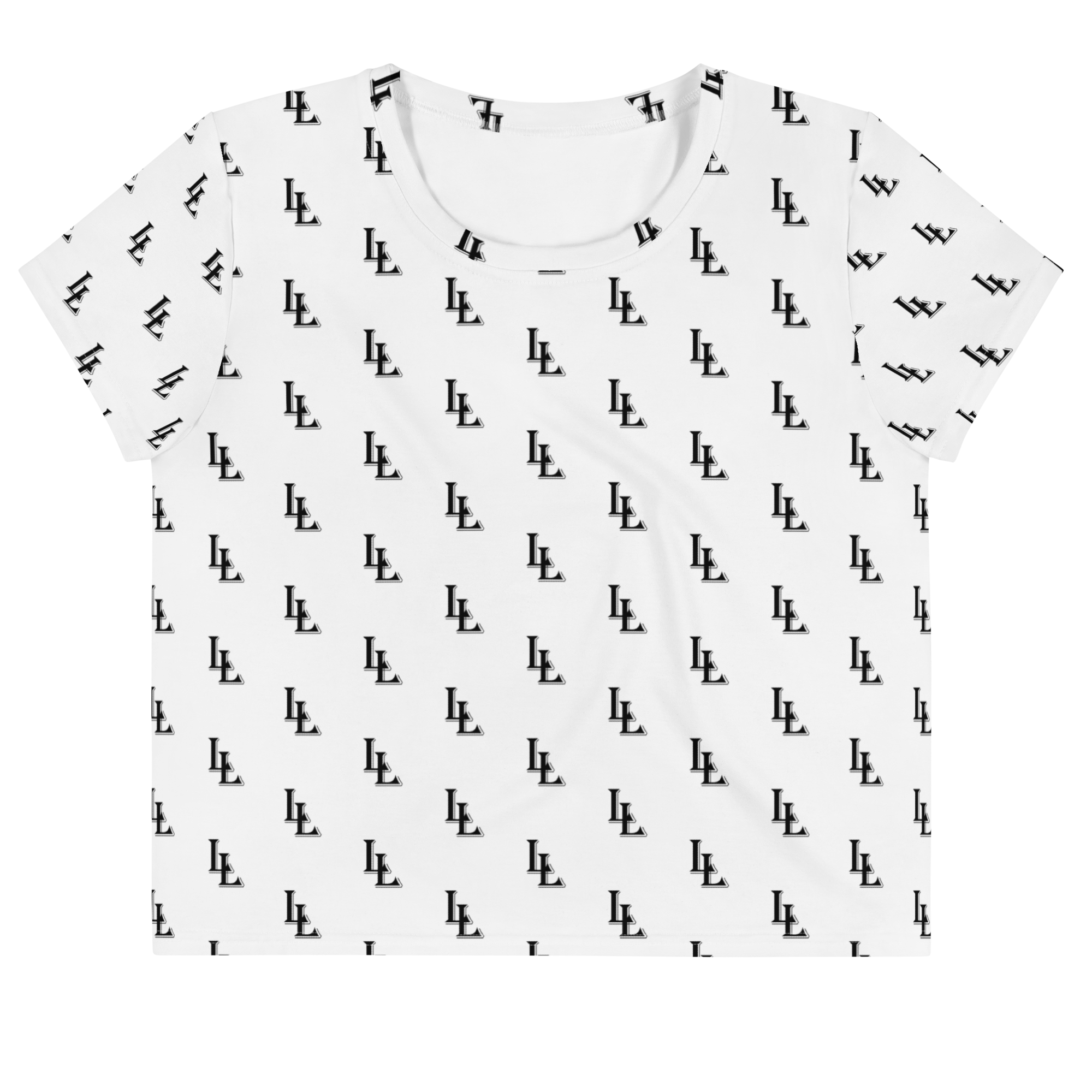 Women´s Crop Tee Black-Line No.085 "1 of 1K Master-Exclusive" by Léon LeRef