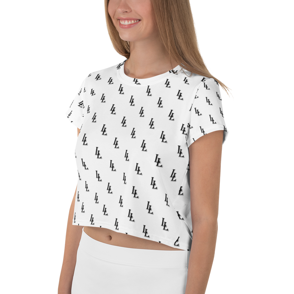 Women´s Crop Tee Black-Line No.085 "1 of 1K Master-Exclusive" by Léon LeRef