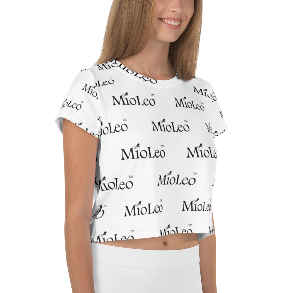 Women´s Crop Tee White-Line No.202 "1 of 1K Master-Exclusive" by MioLeo