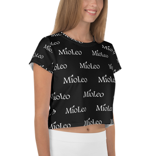 Women´s Crop Tee White-Line No.203 "1 of 1K" by MioLeo