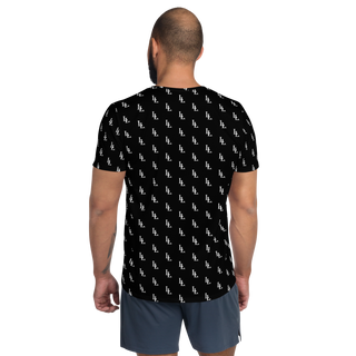 Herren Athletic T-Shirt Black-Line Nr.086 „1 of 1K“ von Léon LeRef