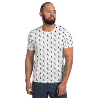 Men´s Athletic T-Shirt Black-Line No.085 "1 of 2K" by Léon LeRef