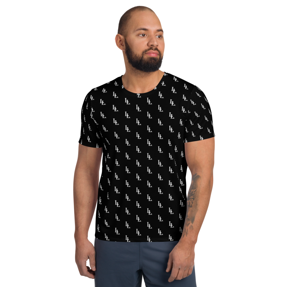 Men´s Athletic T-Shirt Black-Line No.086 "1 of 1K Master-Exclusive" by Léon LeRef