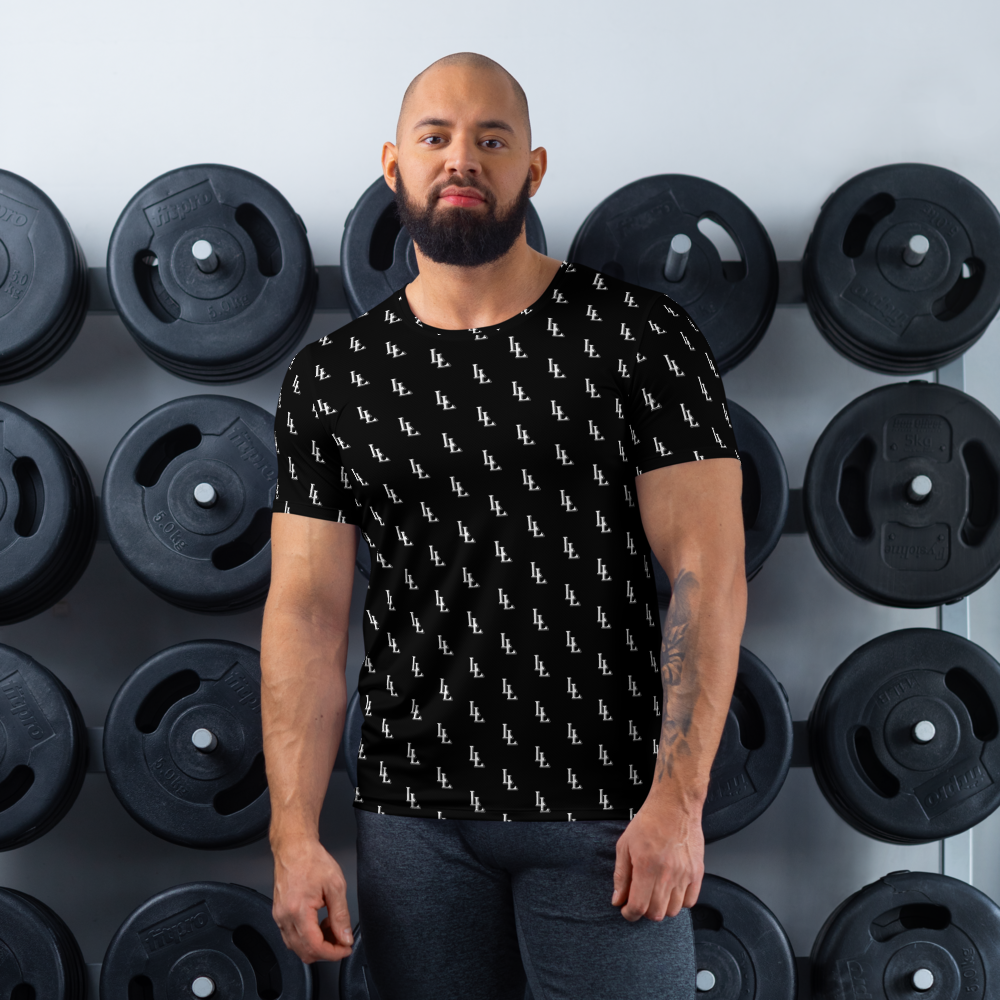 Men´s Athletic T-Shirt Black-Line No.086 "1 of 1K Master-Exclusive" by Léon LeRef