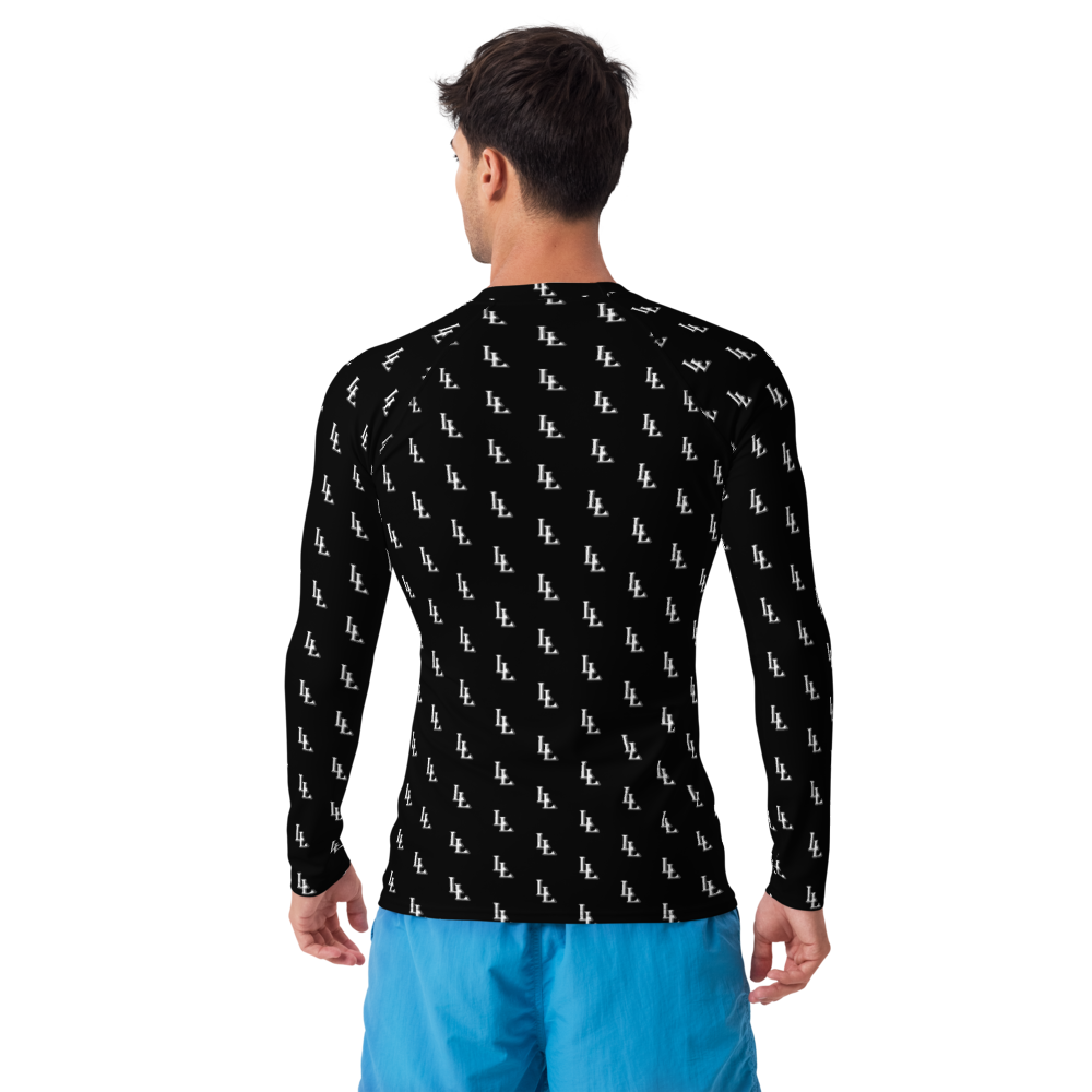 Men's Rash Guard Black-Line No.086 "1 of 2K" by MioLeo