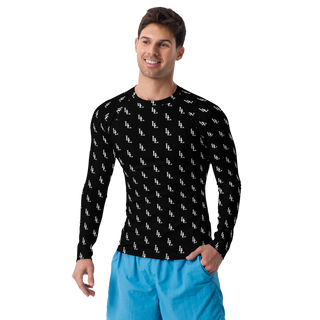 Herren Rash Guard Black-Line Nr.086 „1 of 2K“ von MioLeo