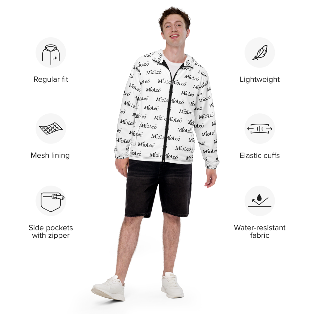 Herren-Windbreaker White-Line Nr.202 „1 of 1K“ von MioLeo