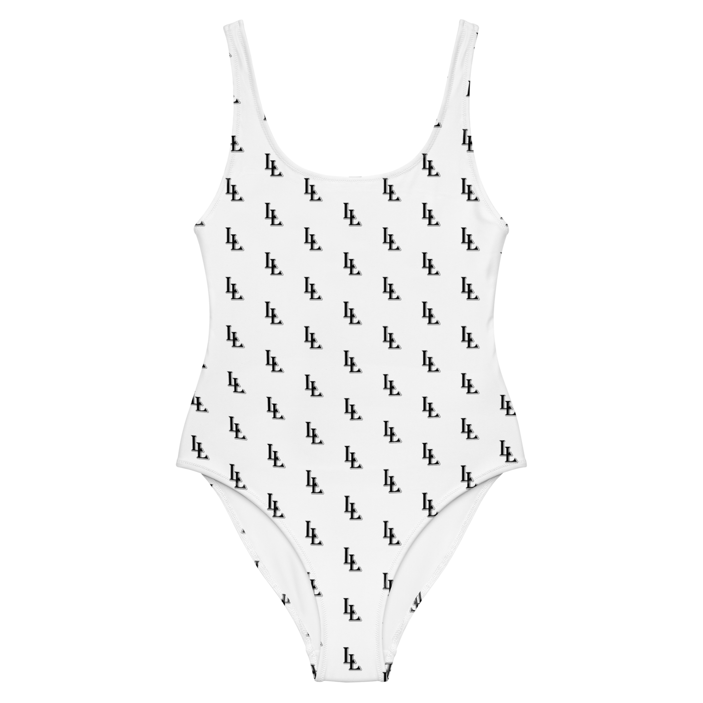 Women´s One-Piece Swimsuit Black-Line No.085 "1 of 2K" by Léon LeRef