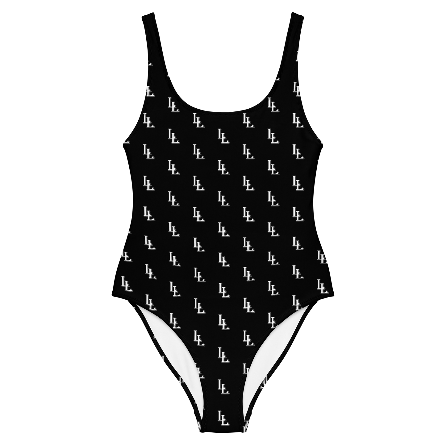 Women´s One-Piece Swimsuit Black-Line No.086 "1 of 2K" by Léon LeRef