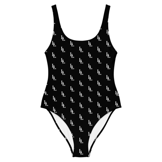 Women´s One-Piece Swimsuit Black-Line No.086 "1 of 2K" by Léon LeRef