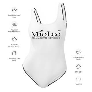 Women´s Two-Color-Piece Swimsuit White-Line No.202 "unlimited" by MioLeo