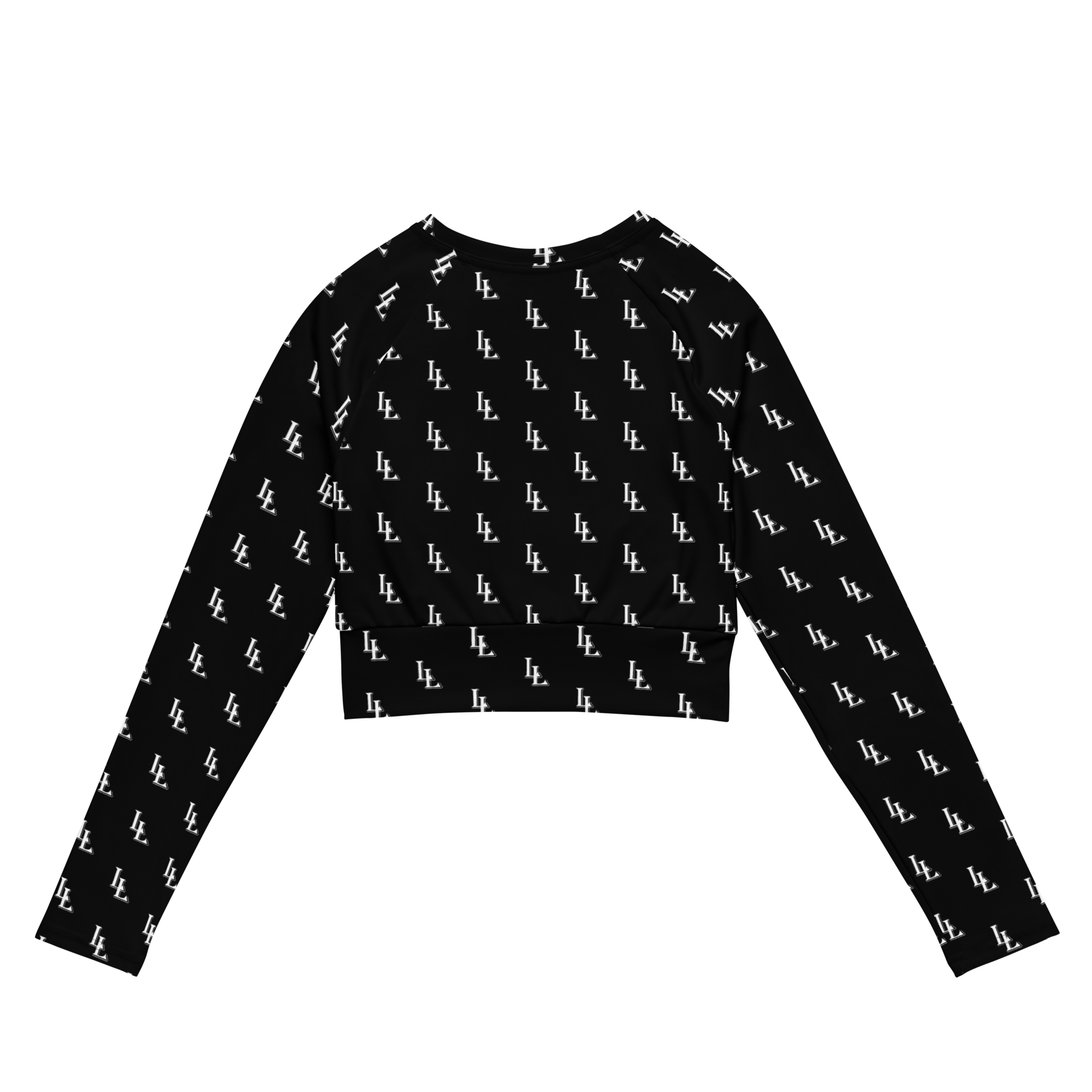 Women´s Long-Sleeve Crop-Top Black-Line No.086 "1 of 1K Master-Exclusive" by MioLeo