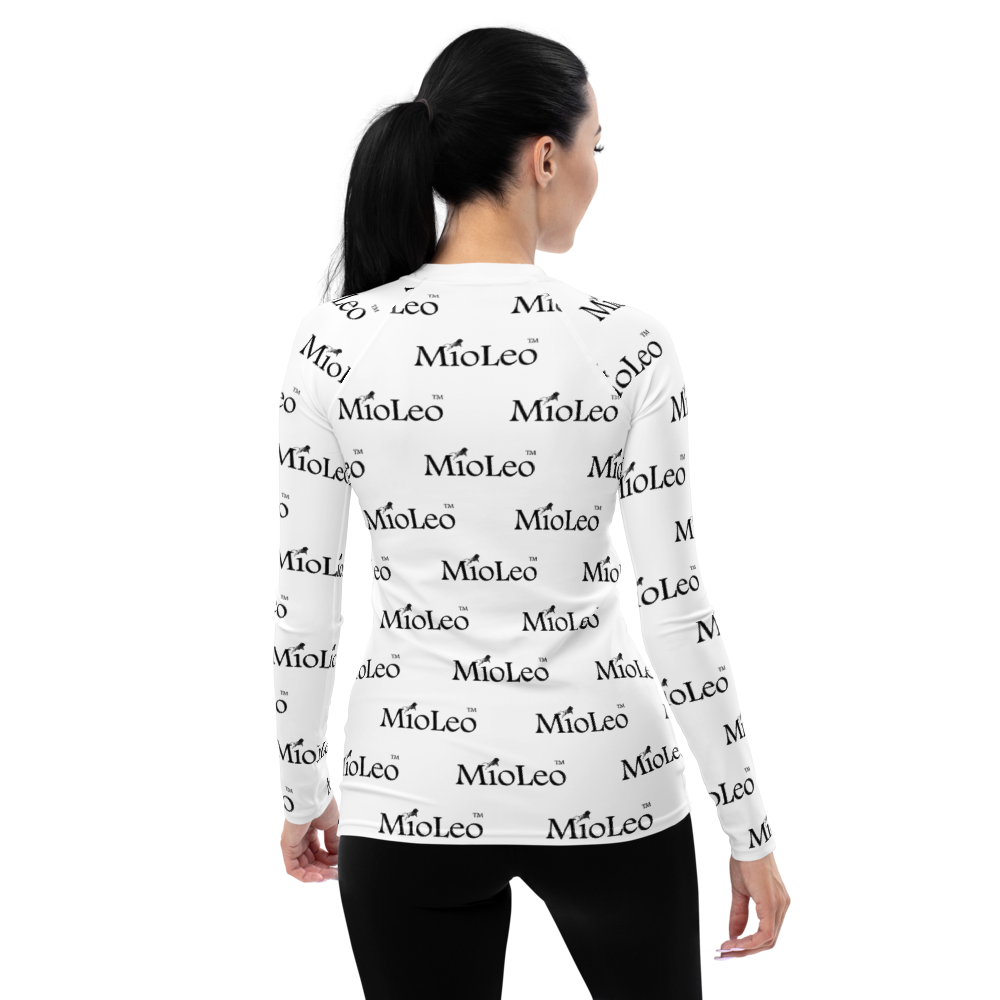 Women's Rash Guard White-Line No.202 "1 of 1K" by MioLeo