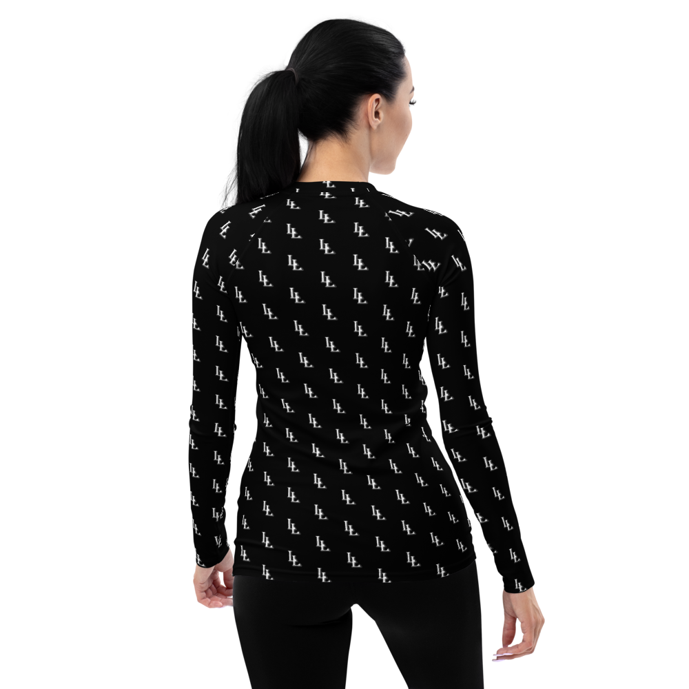 Women`s Rash Guard Black-Line No.086 "1 of 1K Master-Exclusive" by Léon LeRef