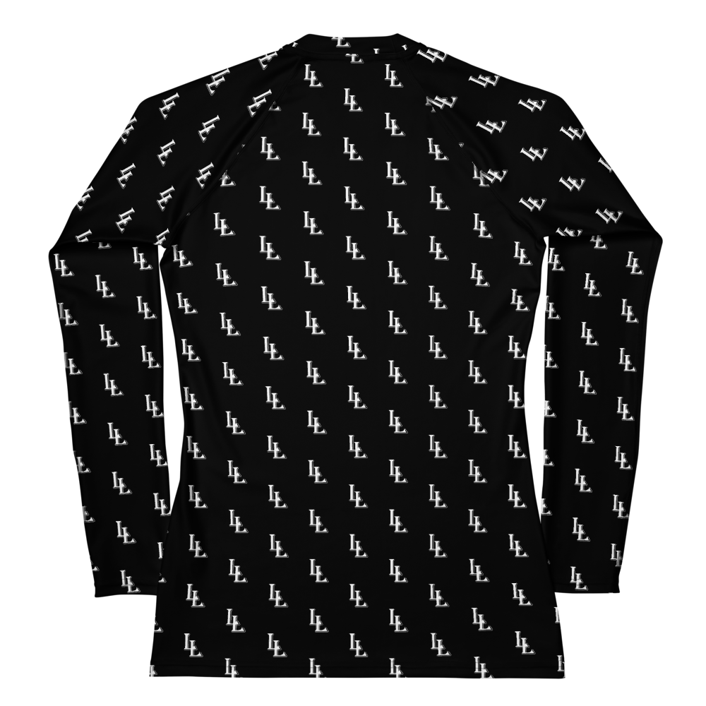 Women`s Rash Guard Black-Line No.086 "1 of 1K Master-Exclusive" by Léon LeRef