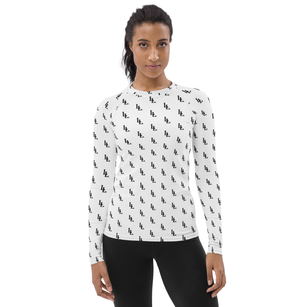 Women`s Rash Guard Black-Line No.085 "1 of 1K Master-Exclusive" by Léon LeRef