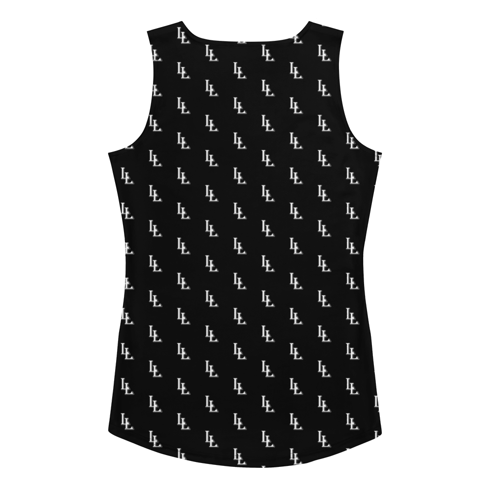 Women´s Sublimation Cut & Sew Tank Top Black-Line No.086 "1 of 2K" by Léon LeRef