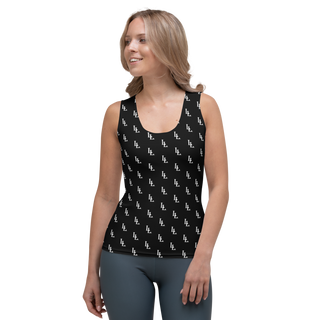 Women´s Sublimation Cut & Sew Tank Top Black-Line No.086 "1 of 2K" by Léon LeRef