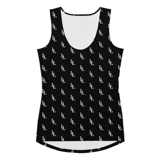 Women´s Sublimation Cut & Sew Tank Top Black-Line No.086 "1 of 2K" by Léon LeRef