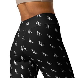 Women´s Yoga Leggings Black-Line No.086 "1 of 2K" by Léon LeRef