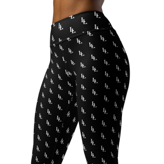 Women´s Yoga Leggings Black-Line No.086 "1 of 2K" by Léon LeRef