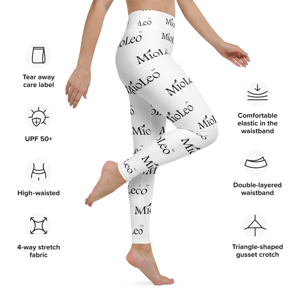 Women´s Yoga Leggings White-Line No.202 "1 of 1K" by MioLeo