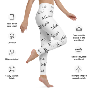 Women´s Yoga Leggings White-Line No.202 "1 of 1K" by MioLeo