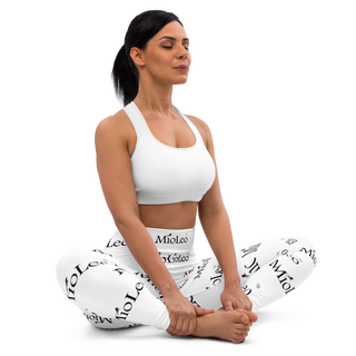 Women´s Yoga Leggings White-Line No.202 "1 of 1K" by MioLeo