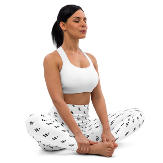 Women´s Yoga Leggings Black-Line No.085 "1 of 2K" by Léon LeRef