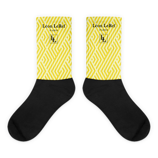 Unisex Socks - Black-Line No.045-01 "1 of 500" by Léon LeRef