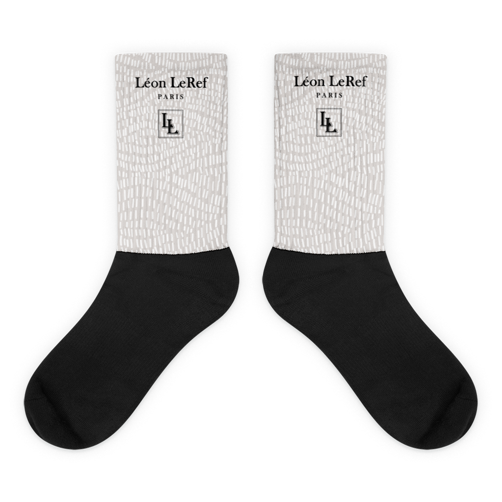 Unisex Socks - Black-Line No.045-02 "1 of 500" by Léon LeRef