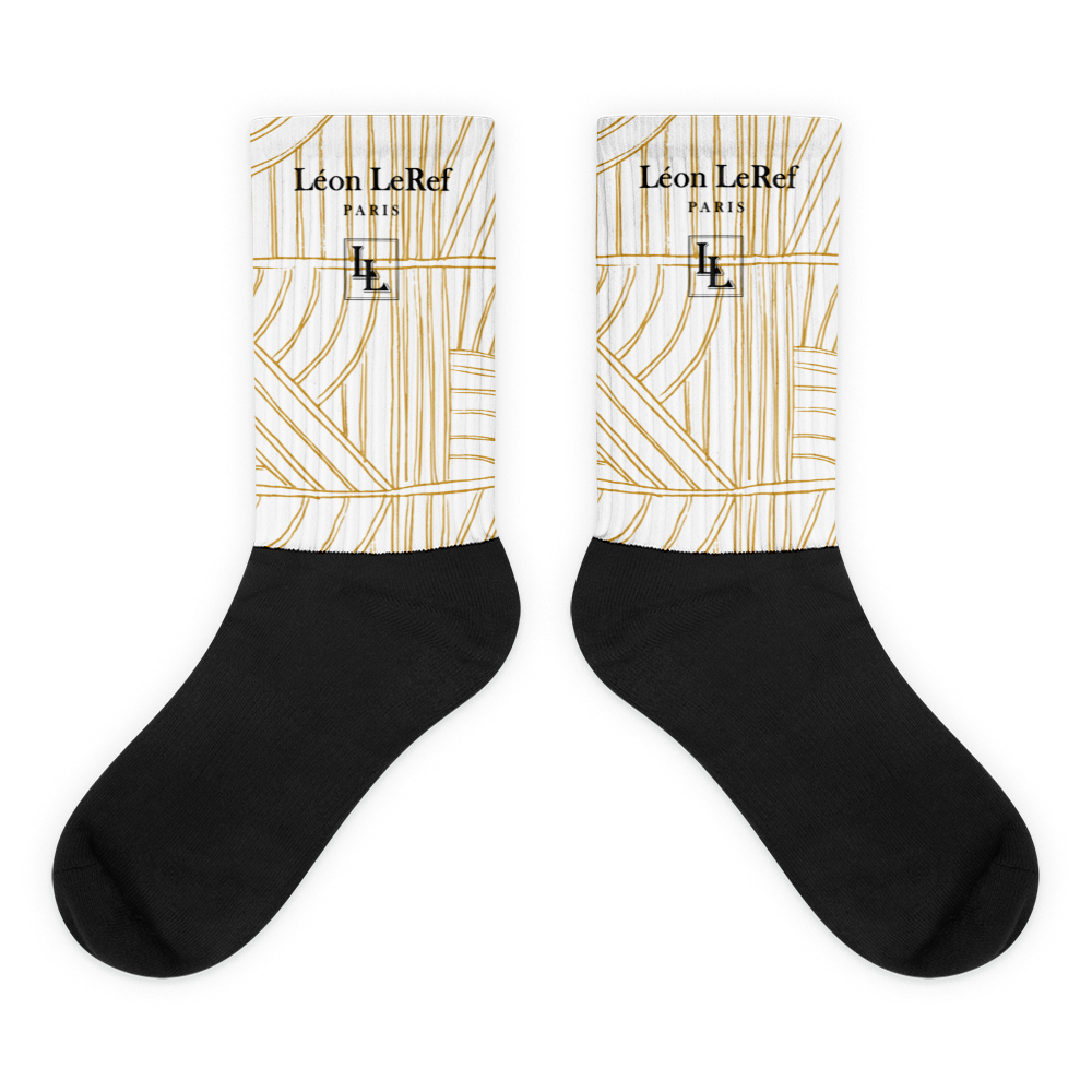 Unisex Socks - Black-Line No.045-08 "1 of 500" by Léon LeRef