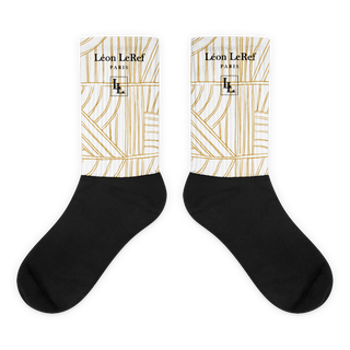 Unisex Socks - Black-Line No.045-08 "1 of 500" by Léon LeRef