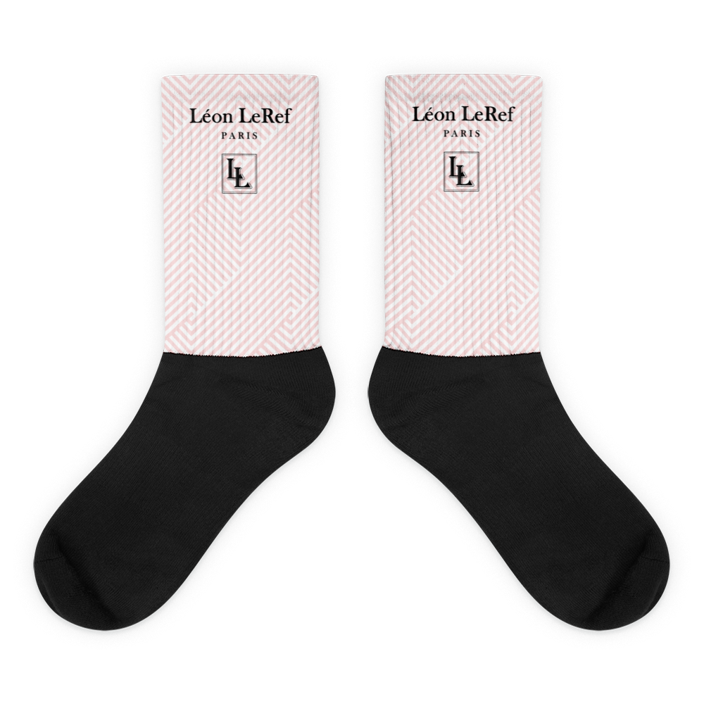 Unisex Socks - Black-Line No.045-12 "1 of 500" by Léon LeRef