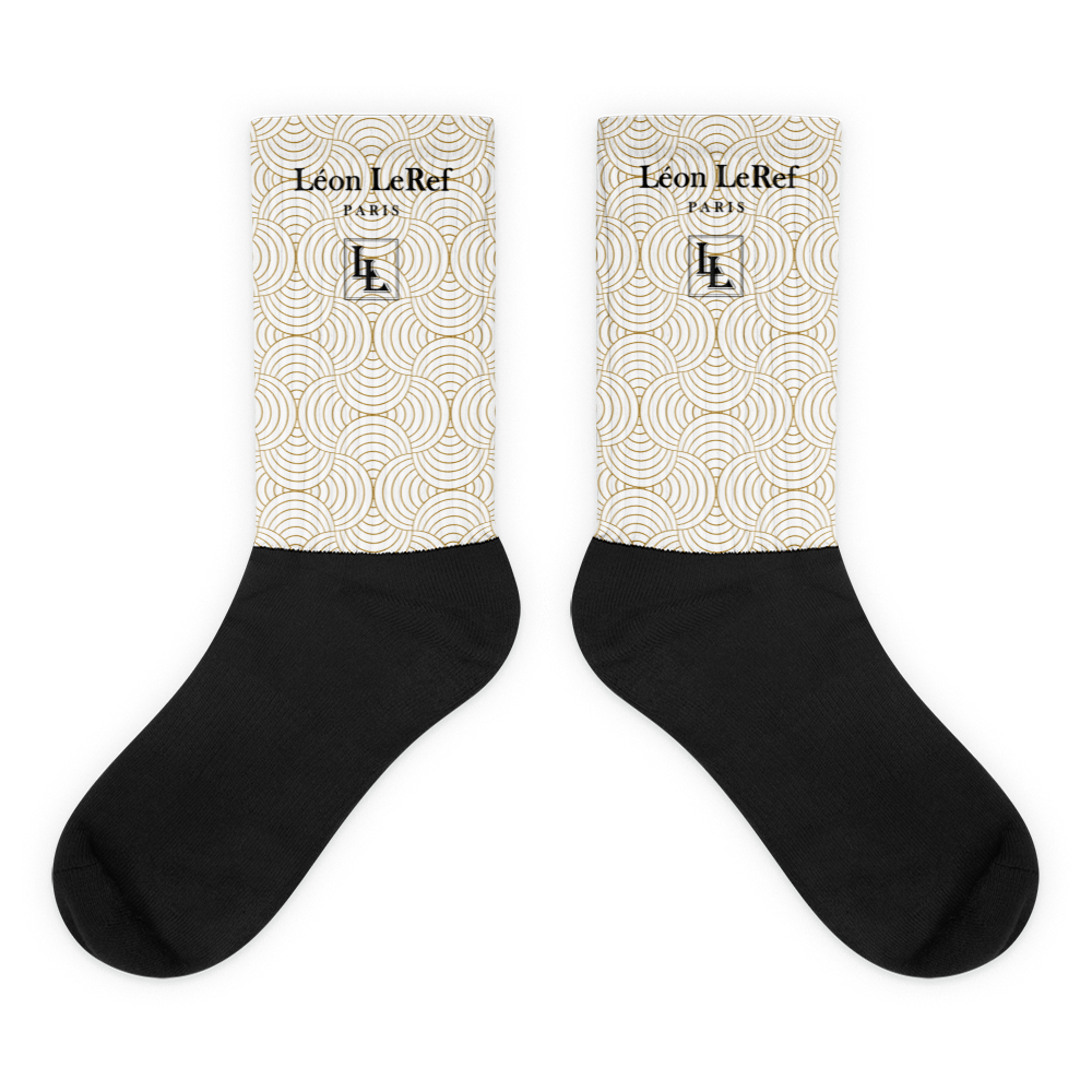 Unisex Socks - Black-Line No.045-18 "1 of 500" by Léon LeRef