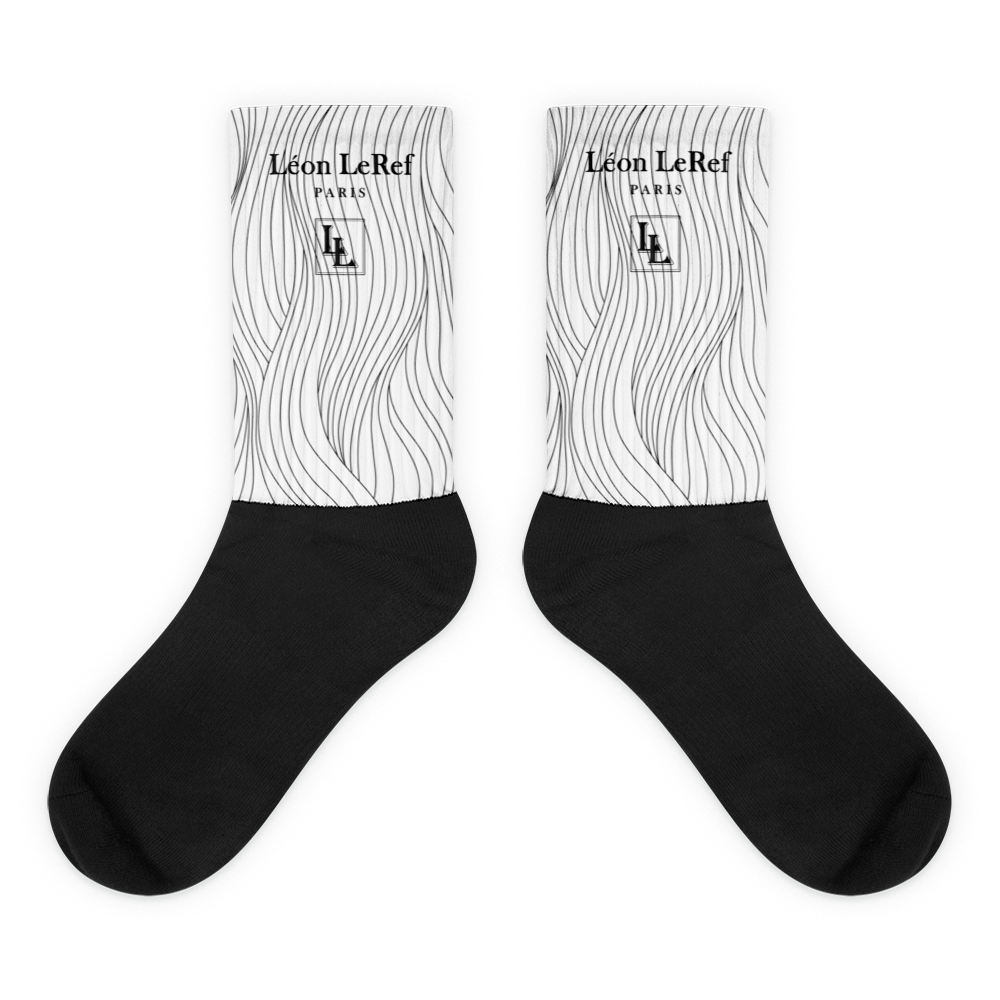 Unisex Socks - Black-Line No.045-23 "1 of 250 Ultra-Exclusive" by Léon LeRef