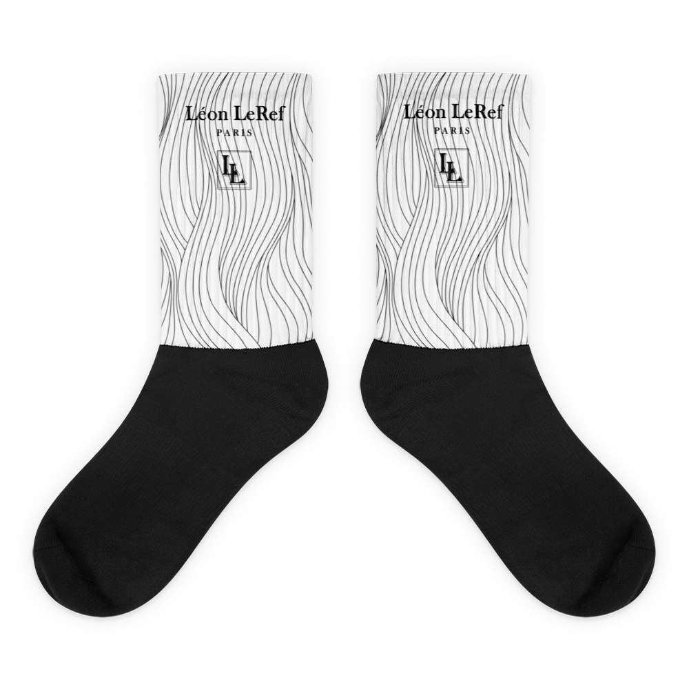 Unisex Socks - Black-Line No.045-23 "1 of 500" by Léon LeRef