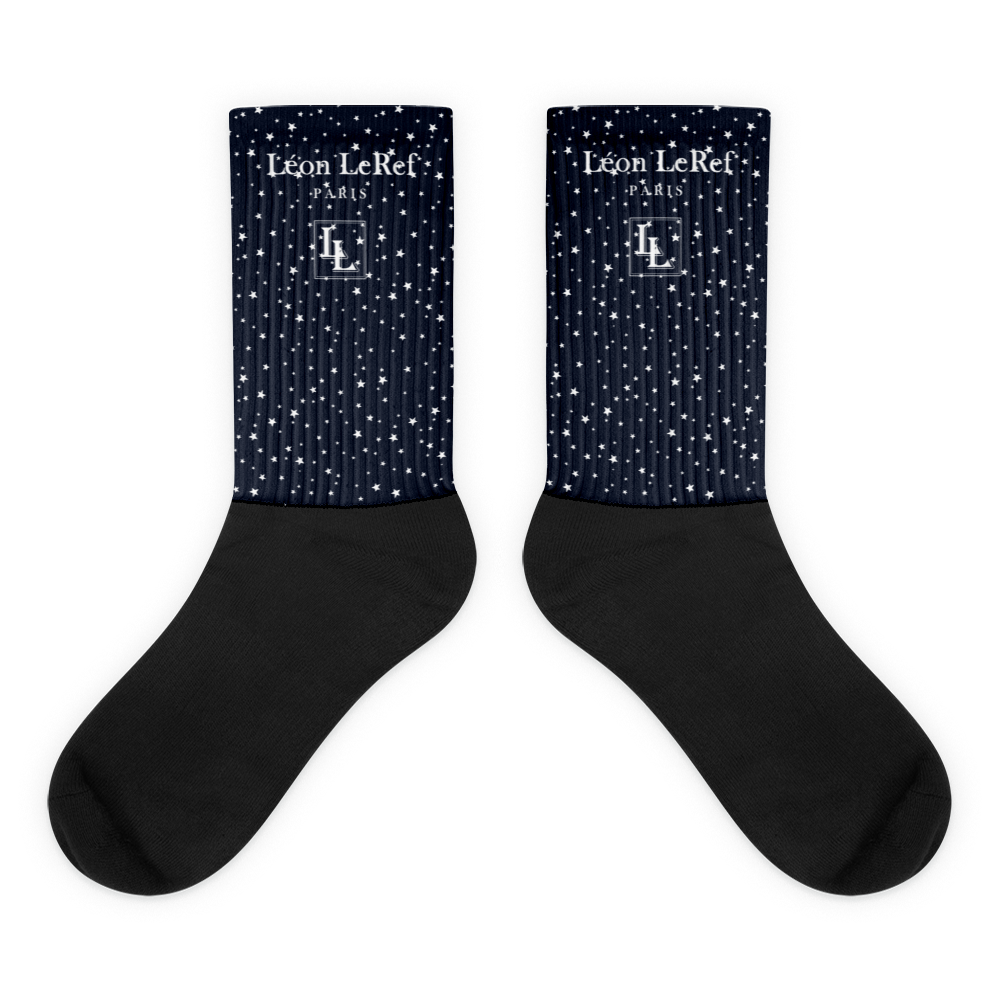 Unisex Socks - Black-Line No.045-26 "1 of 500" by Léon LeRef