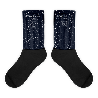 Unisex Socks - Black-Line No.045-26 "1 of 500" by Léon LeRef