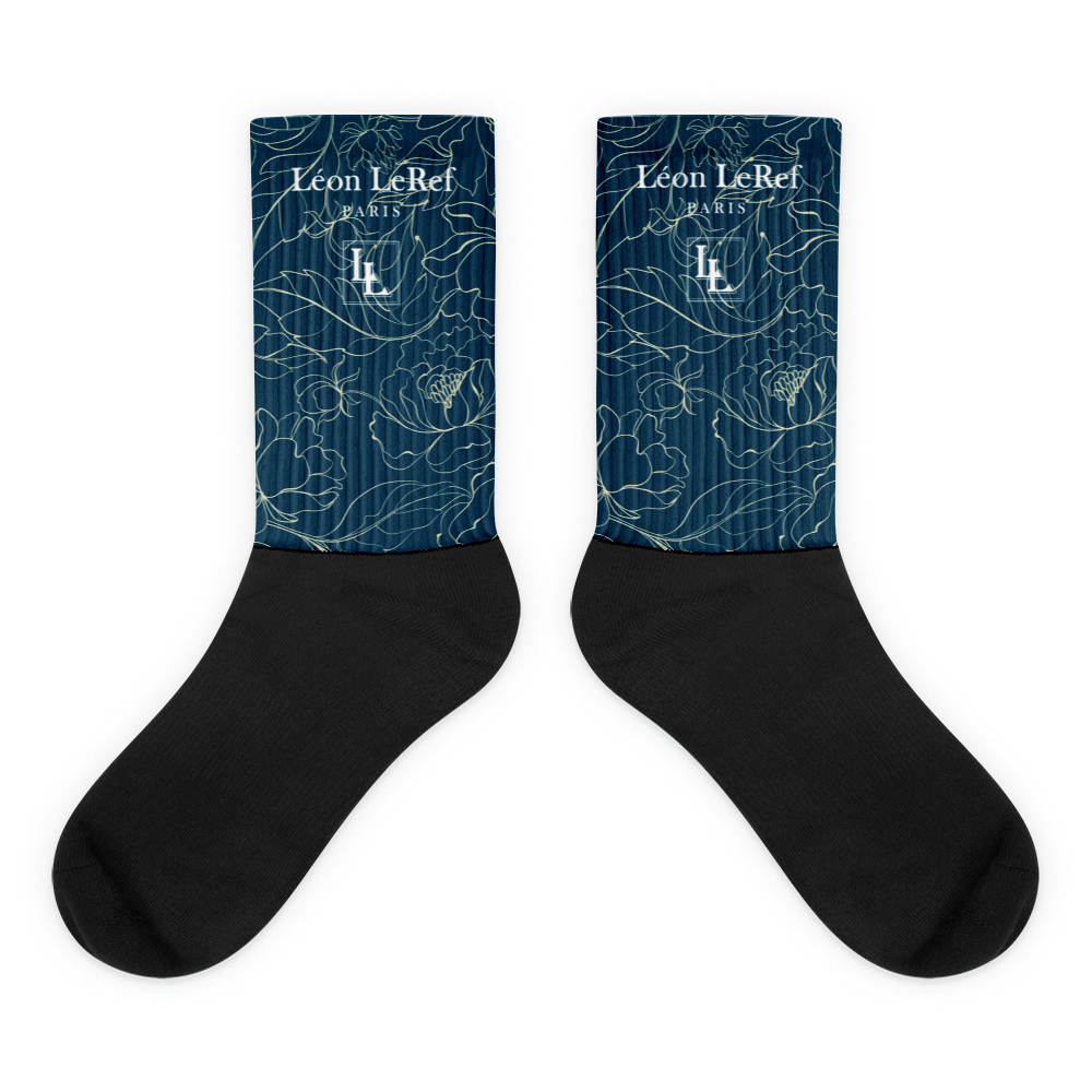 Unisex Socks - Black-Line No.045-35 "1 of 500" by Léon LeRef