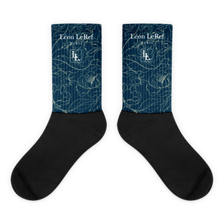 Unisex Socks - Black-Line No.045-35 "1 of 500" by Léon LeRef