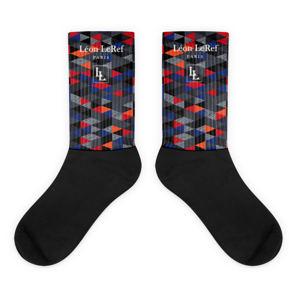 Unisex Socks - Black-Line No.045-39 "1 of 500" by Léon LeRef