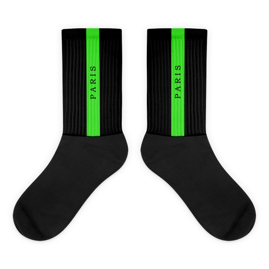 Unisex Socks - Black-Line No.07-2 "1 of 500" by Léon LeRef