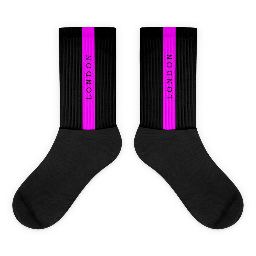Unisex Socks - Black-Line No.06-2 "1 of 500 Ultra-Exclusive" by Léon LeRef